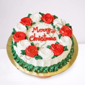 Floral Xmas Cake